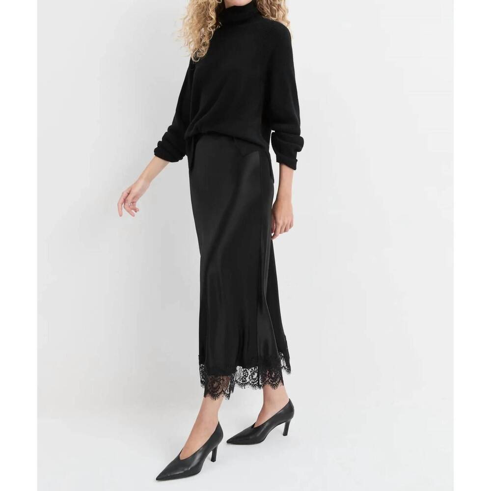 NEW FAVORITE DAUGHTER women's the lacy favorite skirt in black - Picture 3 of 5